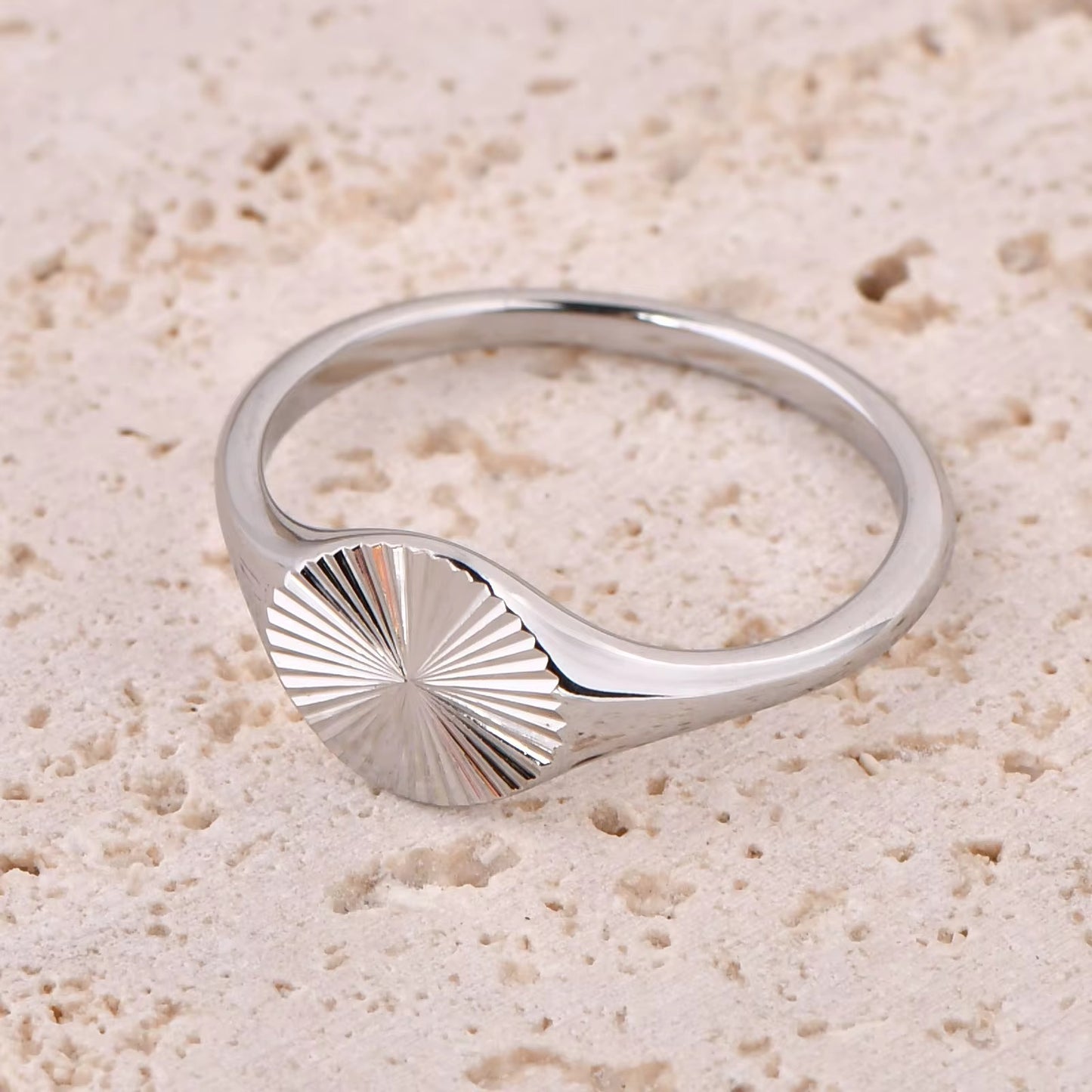 Sunburst Silver Ring