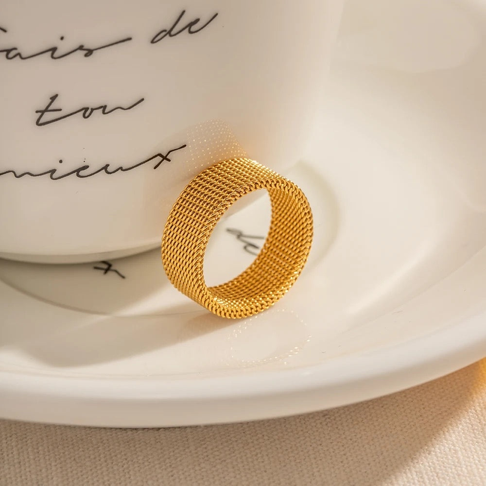 Mesh Gold Ring