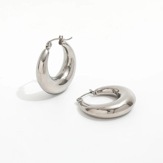 Meena Hoops | Silver