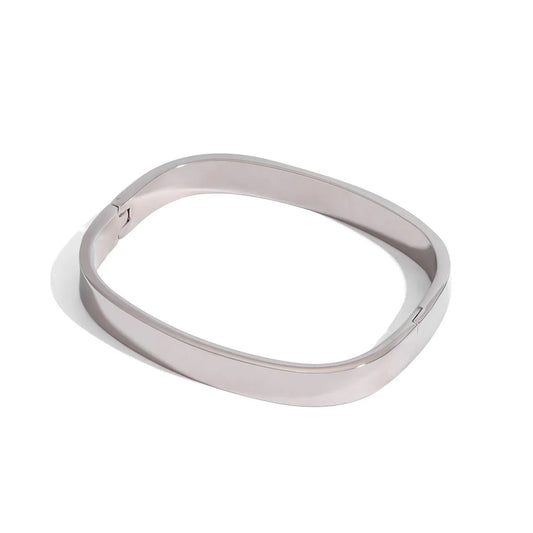 Ines Silver Bangle