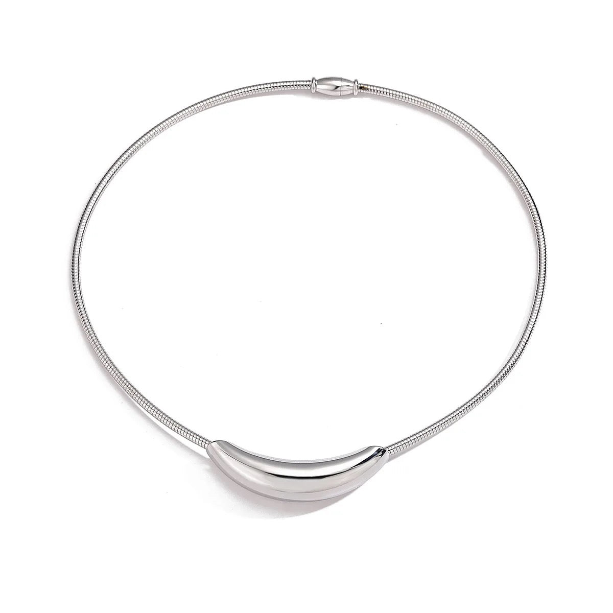 Nayla Choker Necklace | Silver