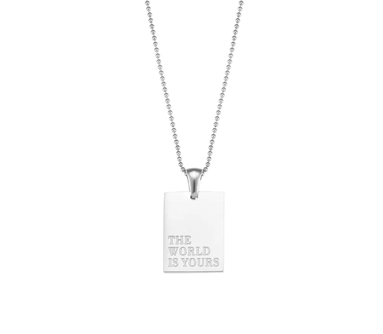 Affirmation Silver Necklace