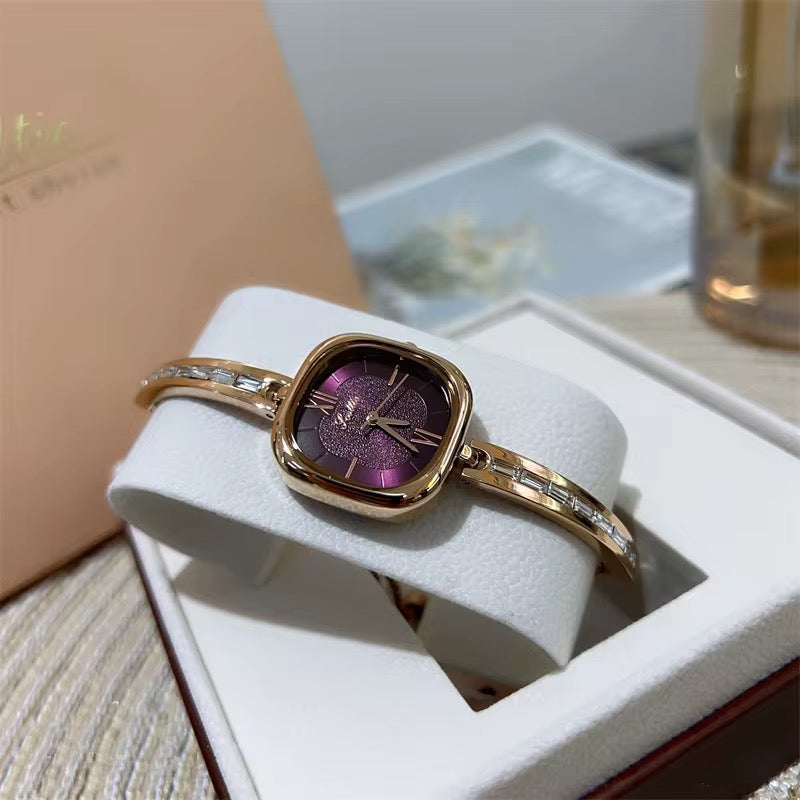 Rose gold ladies watch