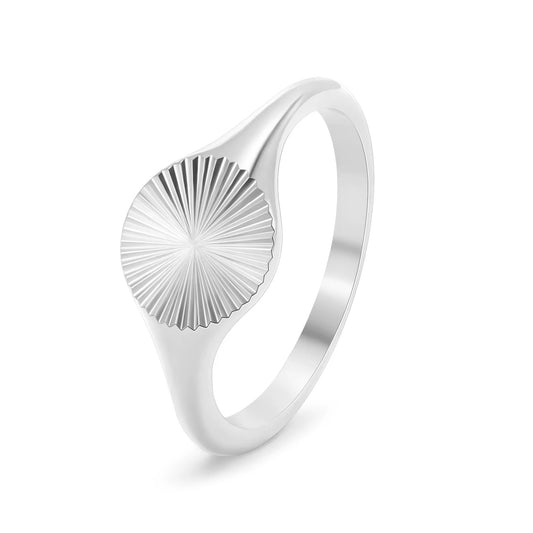 Sunburst Silver Ring