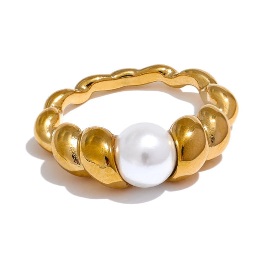 Loli Pearl Ring | 18K Gold Plated