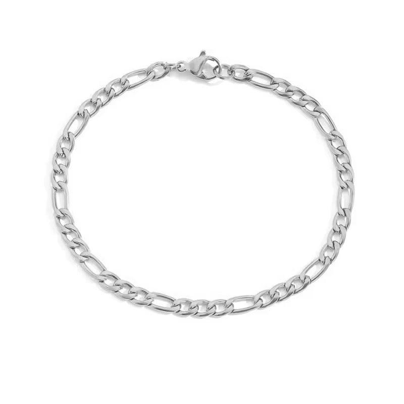 Figaro Silver bracelet | Unisex